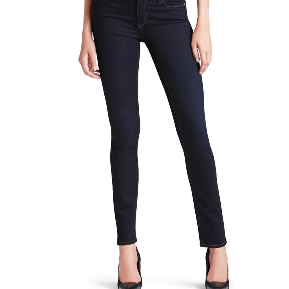 Paige Skyline Skinny Jean in a Dark Wash